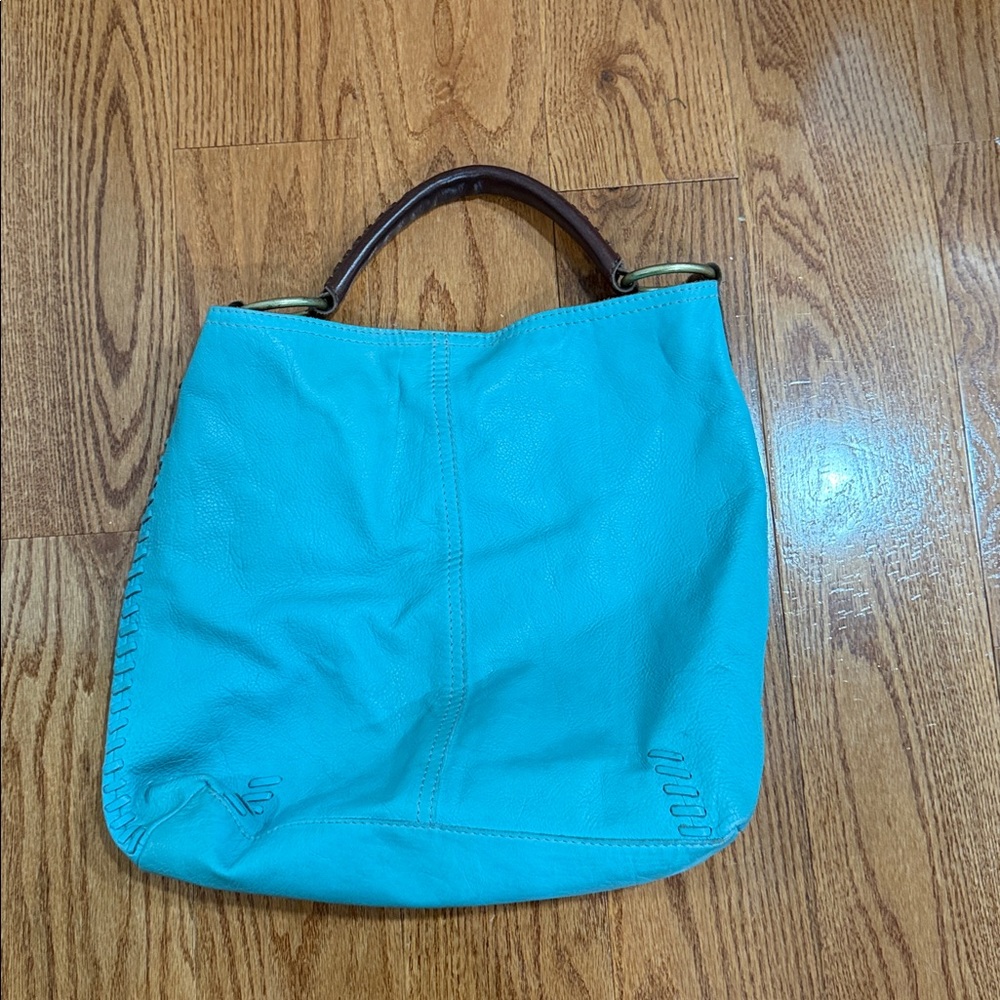 Lucky Brand turquoise tote - Picture 2 of 9